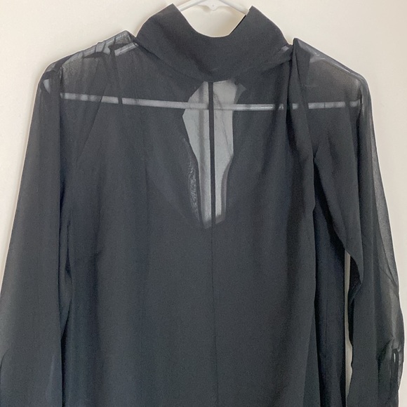 NWT Black Sheer Zara Dress - Picture 2 of 10